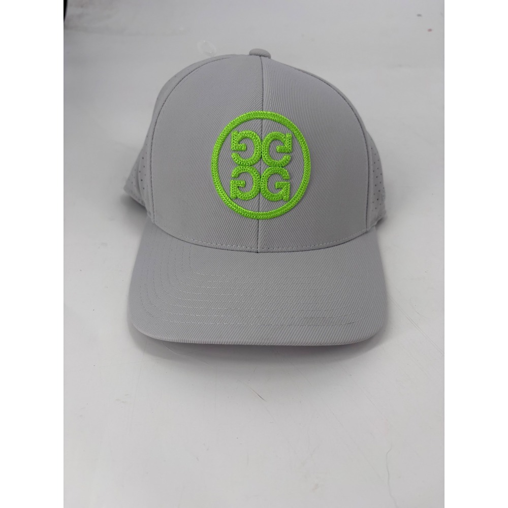 G/FORE Circle Gs Snapback Golf Hat Nimbus Grey Lime Green GMH000044 Flexfit 110